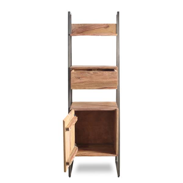 Massives Regal Shelf 1 Tür Sheesham massiv