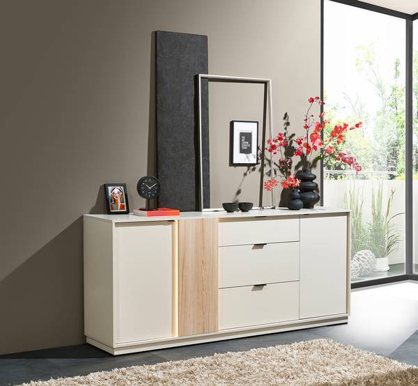 Madia con illuminazione Caballaa Cashmere / Effetto rovere