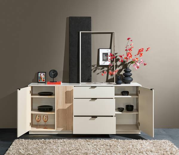 Madia con illuminazione Caballaa Cashmere / Effetto rovere