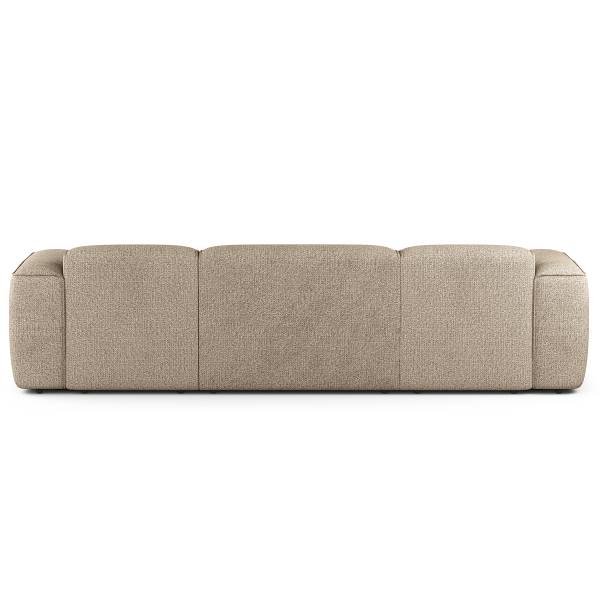 Wohnlandschaft HUDSON mit 2 Longchairs Webstoff Amaris: Beige