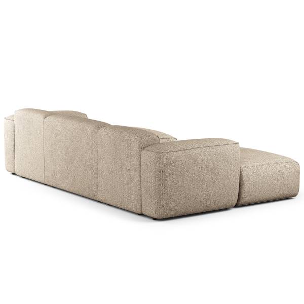 Wohnlandschaft HUDSON mit 2 Longchairs Webstoff Amaris: Beige