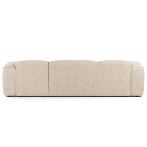 Wohnlandschaft HUDSON mit 2 Longchairs Webstoff Saia: Beige