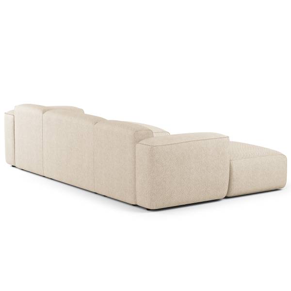 Wohnlandschaft HUDSON mit 2 Longchairs Webstoff Saia: Beige