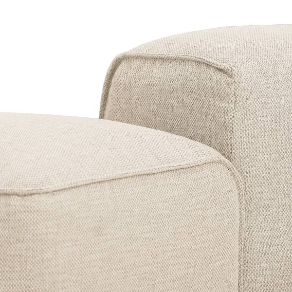 Wohnlandschaft HUDSON mit 2 Longchairs Webstoff Saia: Beige