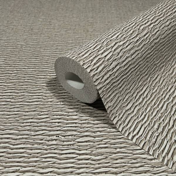 Vliestapete 33383 Textiloptik Vlies - Beige / Braun