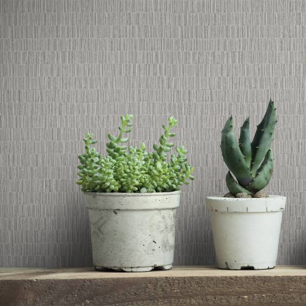 Vliestapete 35363 Textiloptik Vlies - Grau