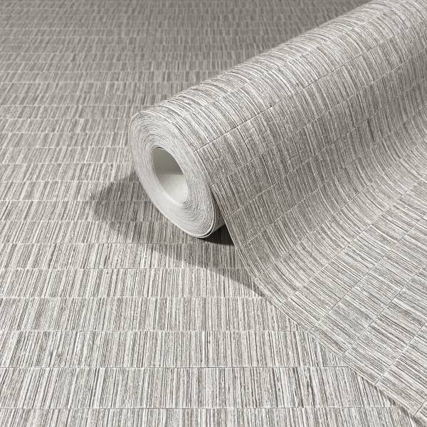 Vliestapete 35363 Textiloptik Vlies - Grau