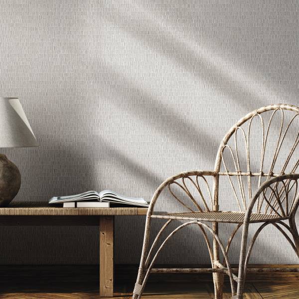 Vliestapete 35363 Textiloptik Vlies - Grau