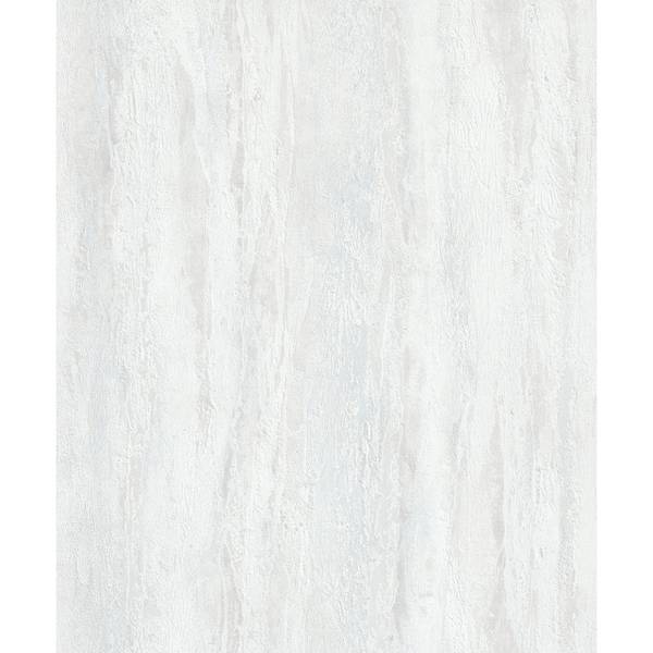 Carta da parati 35153 Effetto ruvido Tessuto non tessuto - Bianco / Grigio
