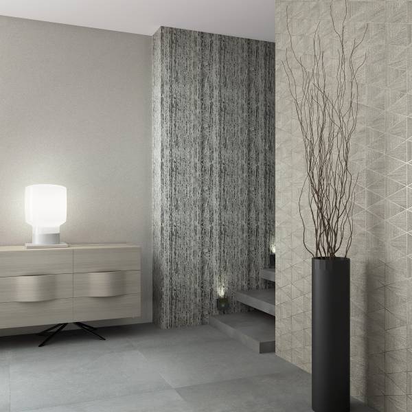 Fotomurale 33358 Triangoli Tessuto non tessuto - Beige
