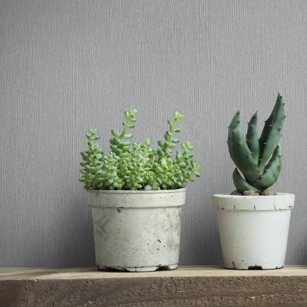 Vliestapete 35353 Uni Vlies - Grau