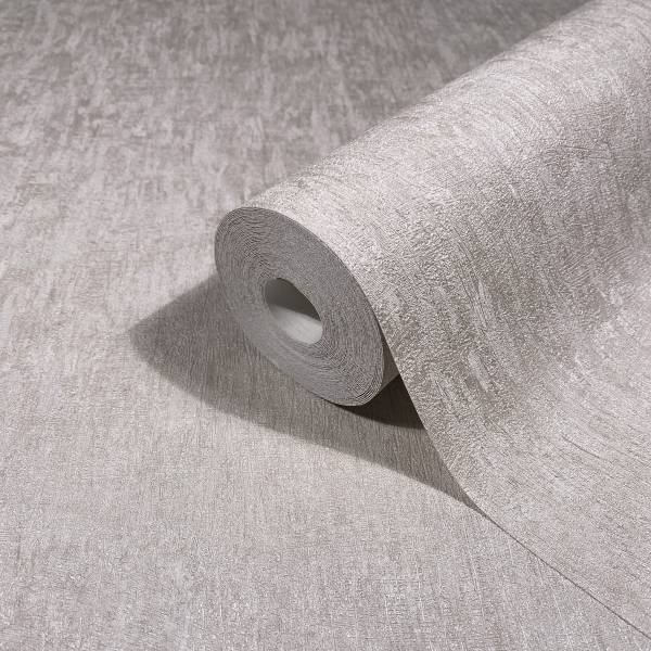 Vliestapete 35523 Uni Vlies - Grau