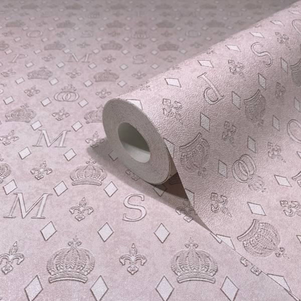 Vliesbehang 35612 Kronen vlies - roze