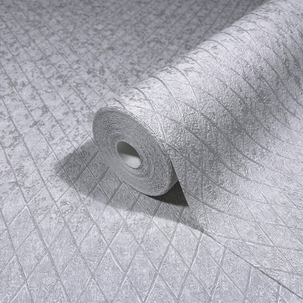 Vliestapete 35536 geometrische Linien Vlies - Grau