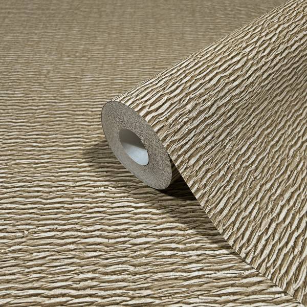Carta da parati 33384 Tessuto Tessuto non tessuto - Beige