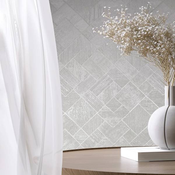 Papier peint 35508 Lignes géométriques Intissé - Blanc