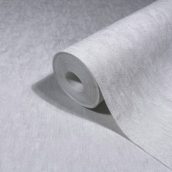 Fotomurale 35549 Uni Tessuto non tessuto - Bianco / Grigio