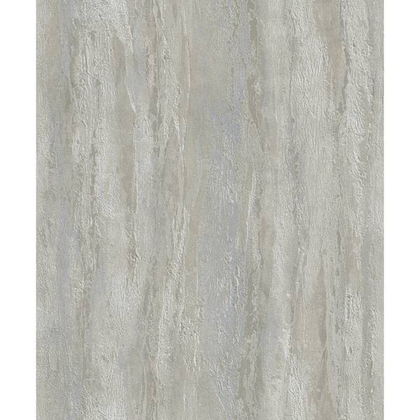 Carta da parati 35159 Effetto ruvido Tessuto non tessuto - Beige / Grigio