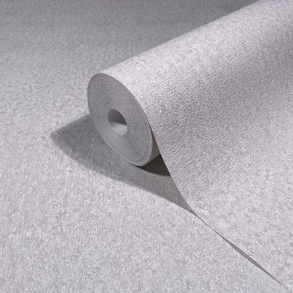 Carta da parati 35548 Effetto ruvido Tessuto non tessuto - Grigio