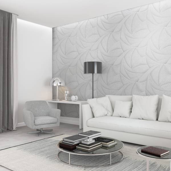 Vliestapete 35503 3D-Optik Vlies - Weiß