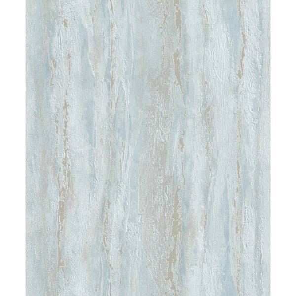 Vliestapete 35165 Putzoptik Vlies - Weiß / Blau