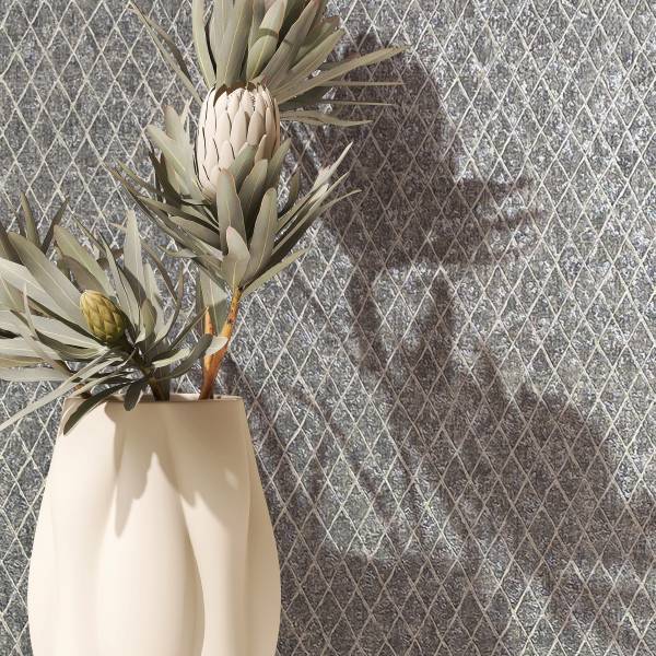 Vliestapete 35538 geometrische Linien Vlies - Grau