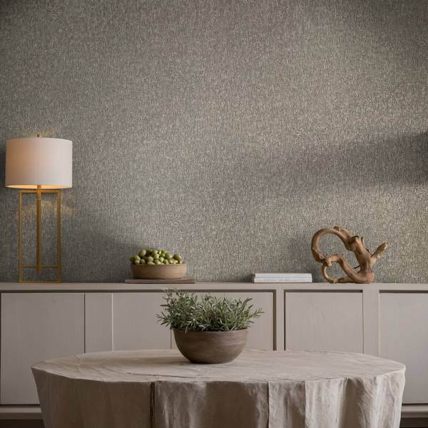 Fotomurale 35552 Uni Tessuto non tessuto - Grigio / Marrone