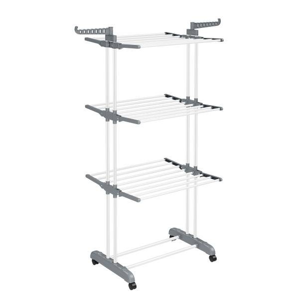 Wäscheständer Dirgh Eisen / Polypropylen - Weiß