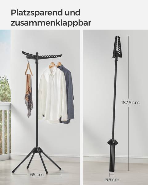 Wäscheständer Jubet Eisen / Polypropylen - Grau