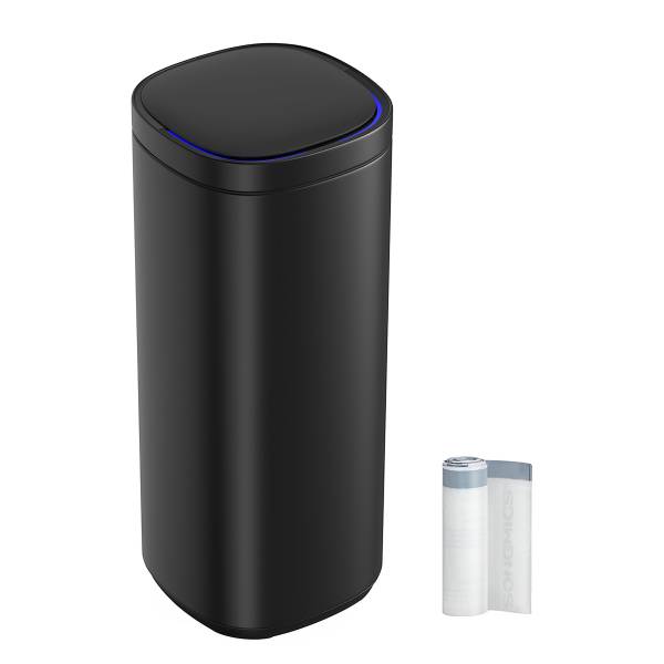 Mülleimer Masas Edelstahl / Polypropylen - Schwarz