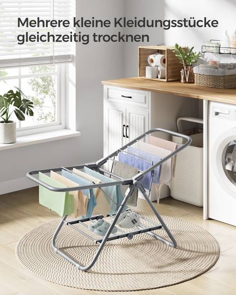Wäscheständer Jekka Eisen / Polypropylen - Grau