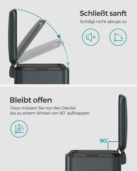 Mülleimer Nokdo Edelstahl / Polypropylen - Dunkelgrün