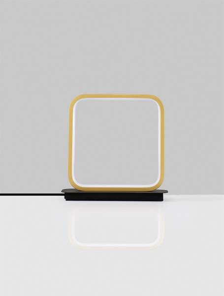 Tischleuchte Imar Aluminium / Acrylglas - Schwarz / Gold