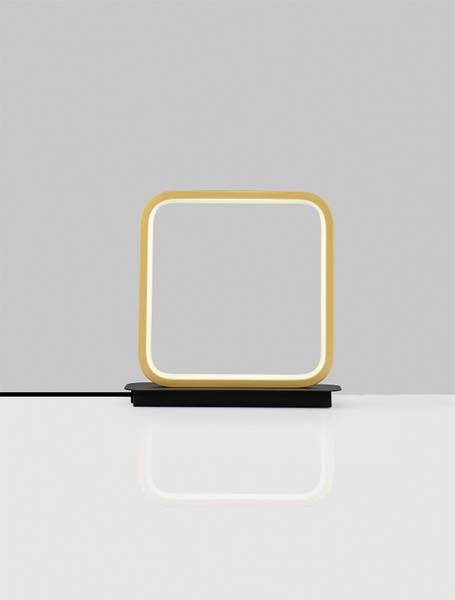 Tischleuchte Imar Aluminium / Acrylglas - Schwarz / Gold