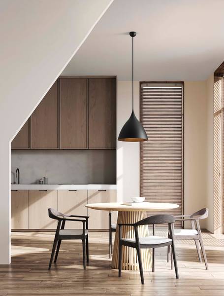 Pendelleuchte Syntopia Aluminium - Schwarz