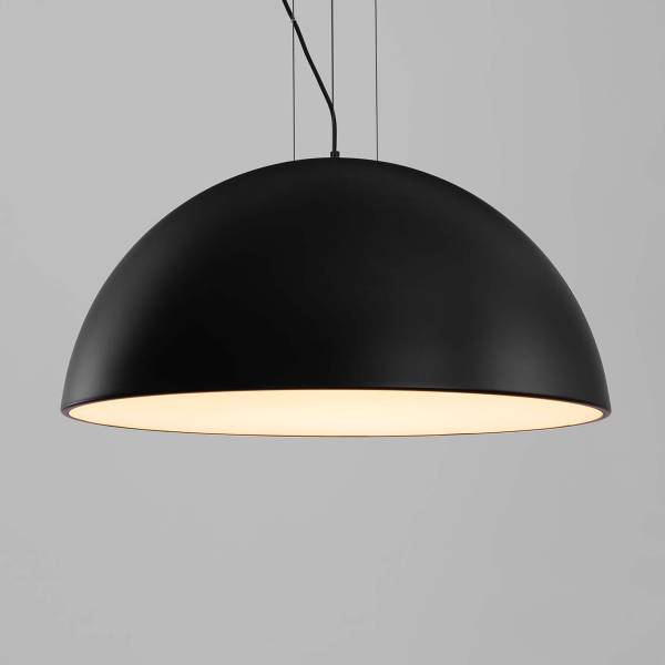 Pendelleuchte Tholos Aluminium - Schwarz - Durchmesser: 70 cm