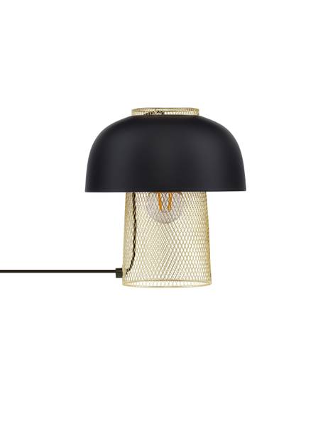 Tafellamp Sqube aluminium - zwart