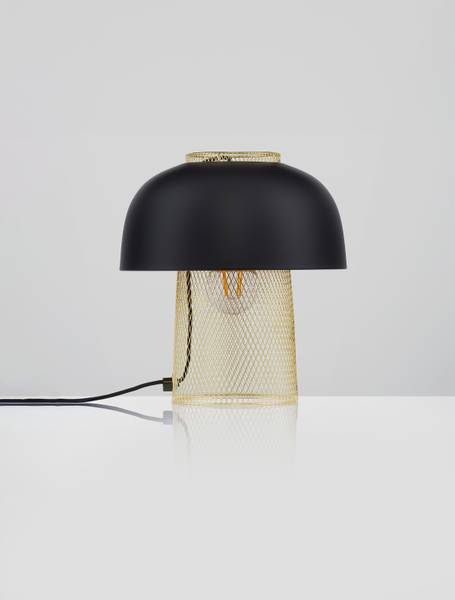 Tafellamp Sqube aluminium - zwart