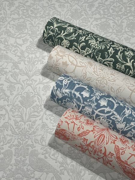 Papier peint intissé 47608 Nature Intissé - Blanc / Gris