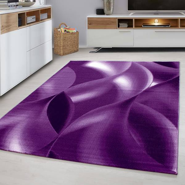Kurzflorteppich Plus 8008 Mischgewebe - Violett - 240 x 340 cm