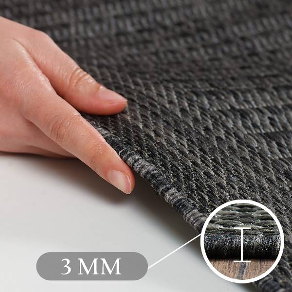 Loper Giza 1410 polypropeen/polyester - zwart