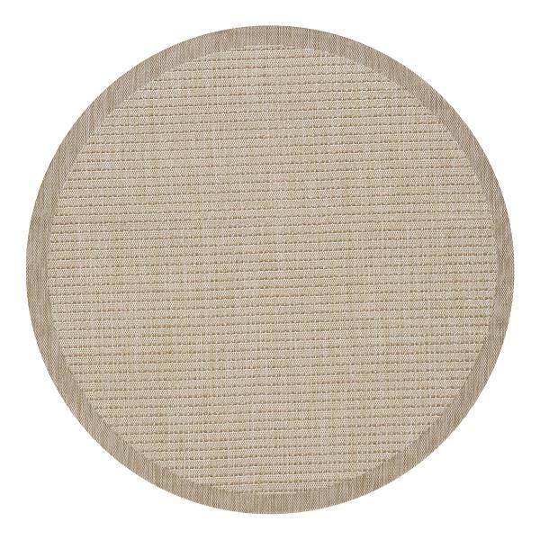Buitenkleed Giza 1410 rond polypropeen/polyester - beige - Diameter: 200 cm