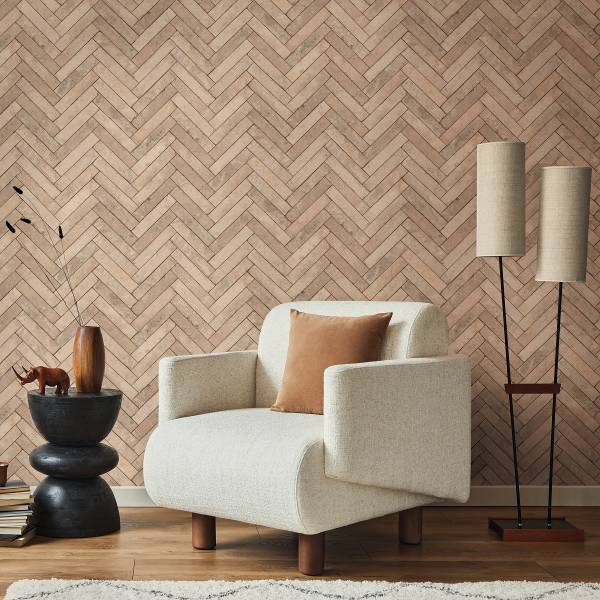Fotomurale 45760 Effetto spina Tessuto non tessuto - Beige