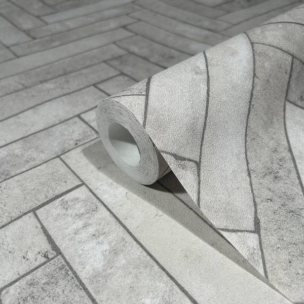 Fotomurale 45762 Effetto spina Tessuto non tessuto - Grigio