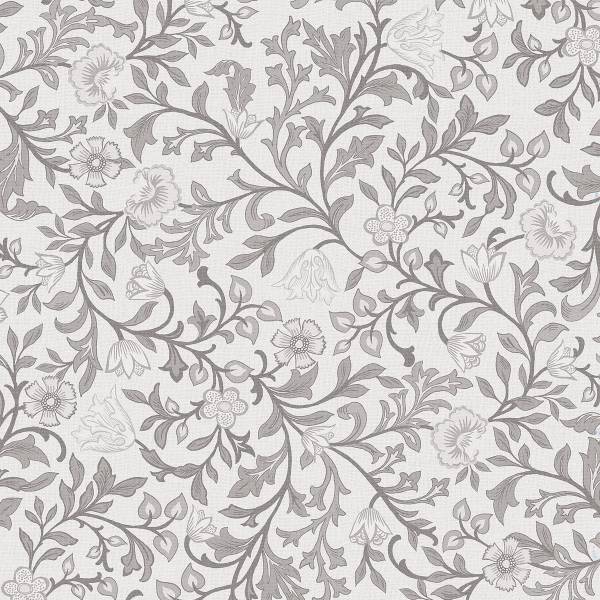 Fotomurale 47628 floreale Tessuto non tessuto - Grigio