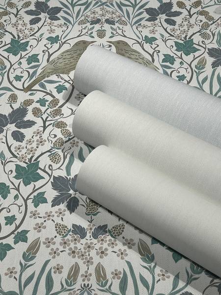 Fotomurale 47611 Melange Tessuto non tessuto - Bianco / Grigio