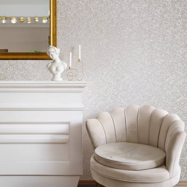 Vliestapete 54844 Blätter Vlies - Pearl