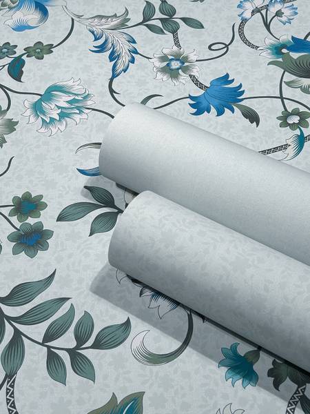 Vliestapete 47604 Uni Vlies - Blau