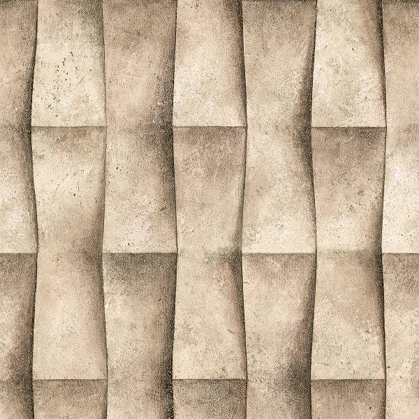 Fotomurale 81648 3D Strisce Tessuto non tessuto - Beige