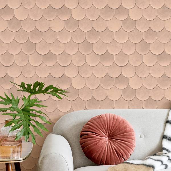 Fotomurale 81658 3D Paillettes Tessuto non tessuto - Arancione